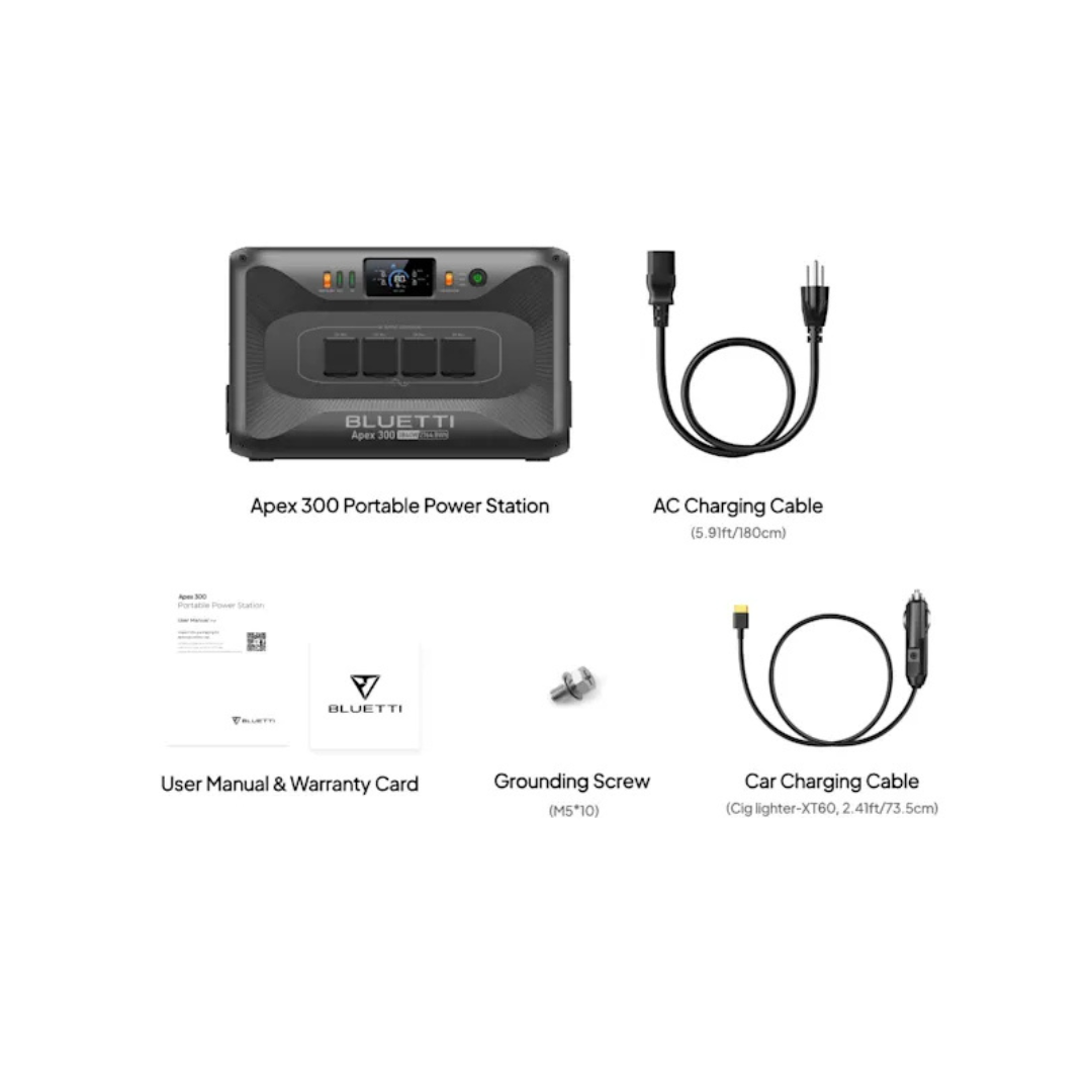 BLUETTI APEX300 Power Station | 3.840W 2.764Wh
