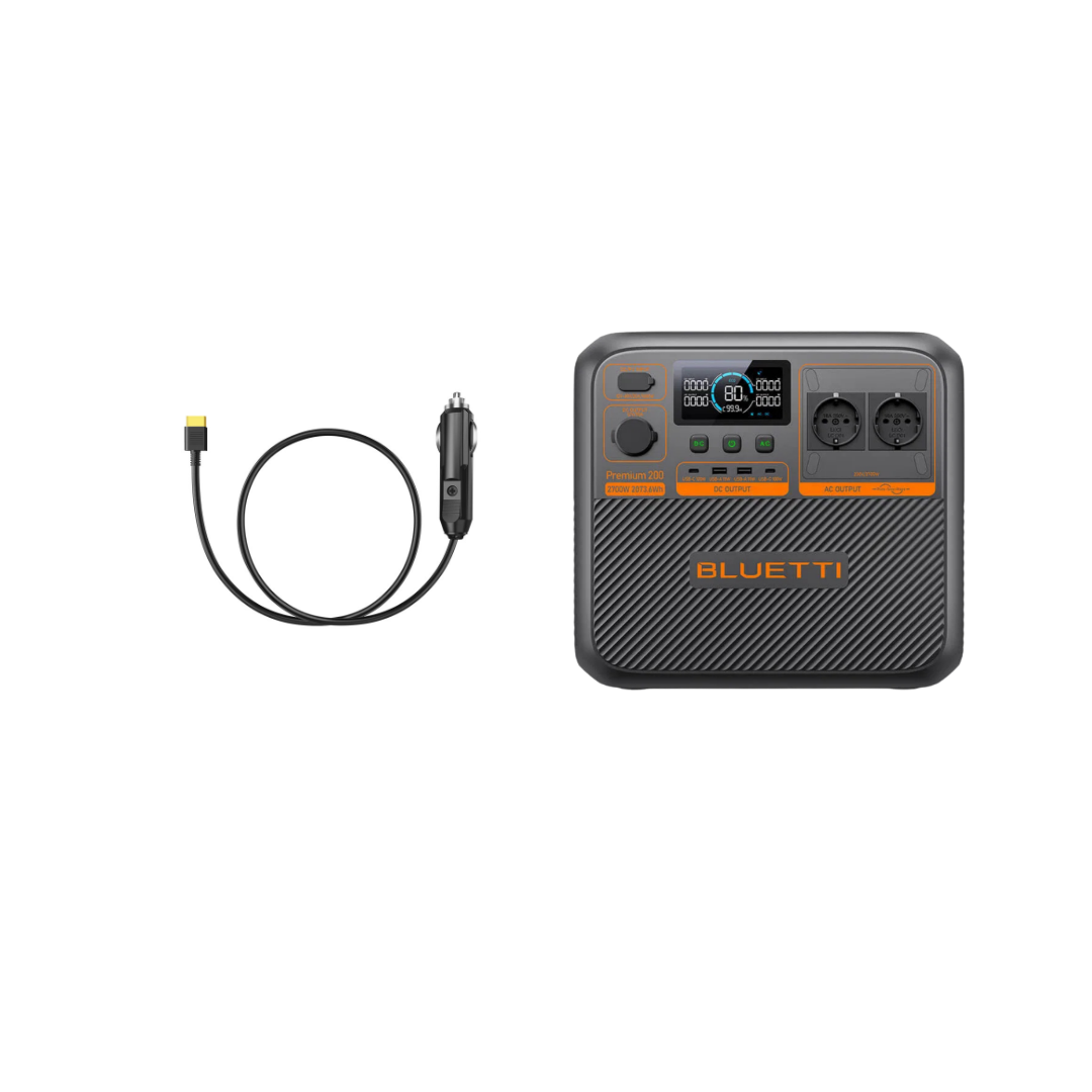 Bluetti Premium 200 V2 + Cigarette Lighter Charging Cable