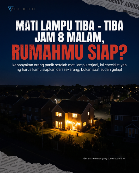 Checklist Lengkap Persiapan Mati Lampu di Rumah