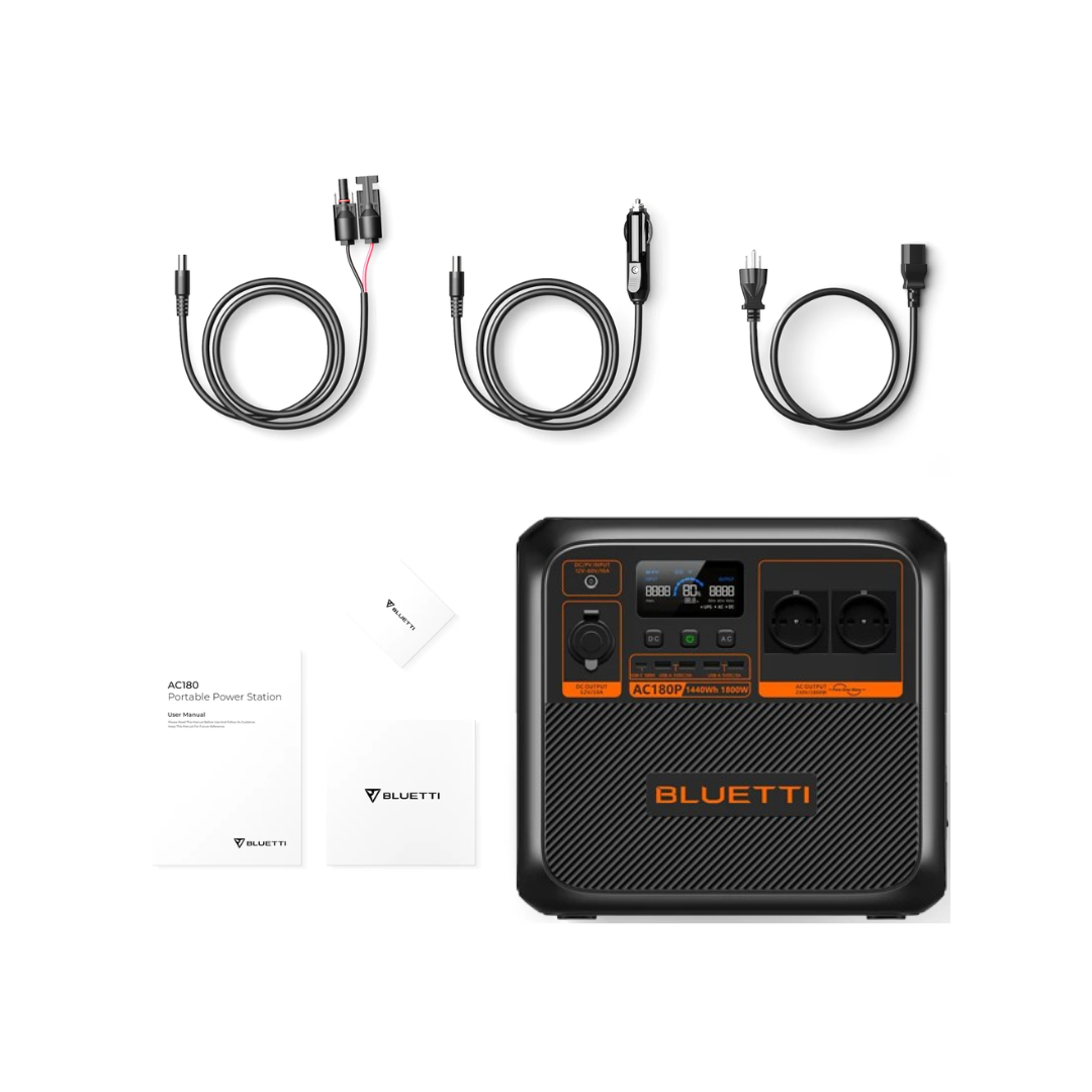 BLUETTI AC180P Power Station | 1.800W 1440Wh